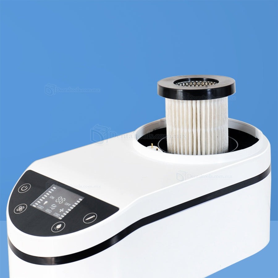 Colector de polvo para laboratorio dental de 230W con luz LED